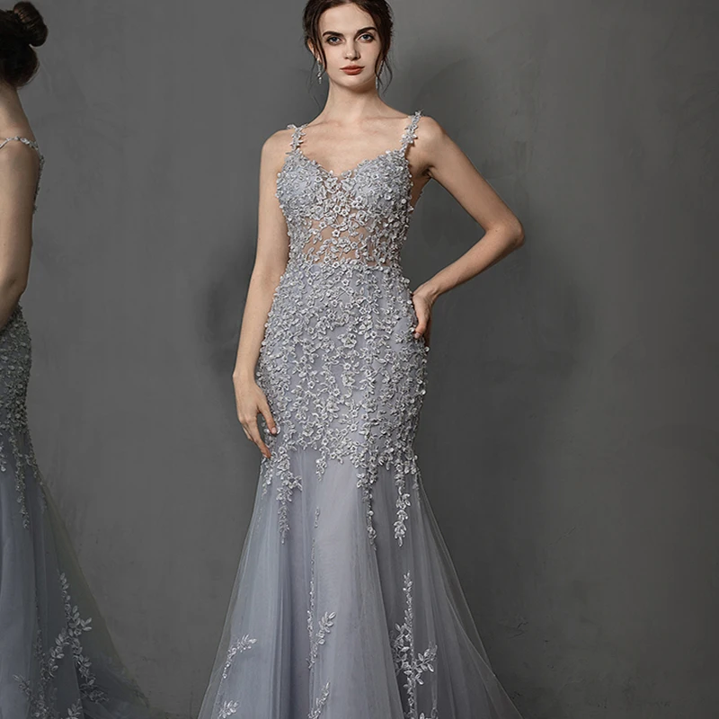 Классическое международное свадебное платье 2024 элегантное кружевное русалки на