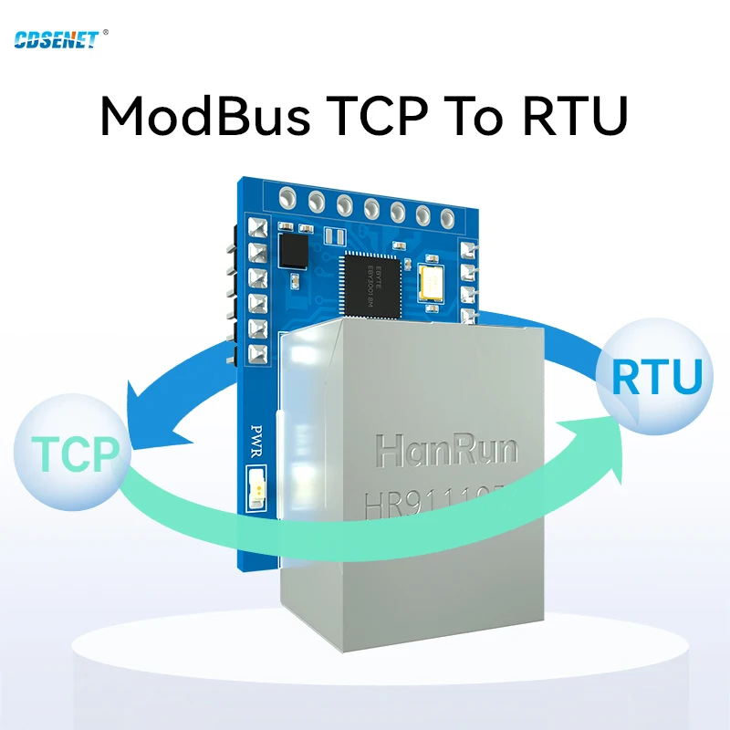 Последовательный модуль Ethernet TTL к RJ45 CDSENET UART NT1-B Modbus шлюз TCP RTU MQTT с низкой мощностью