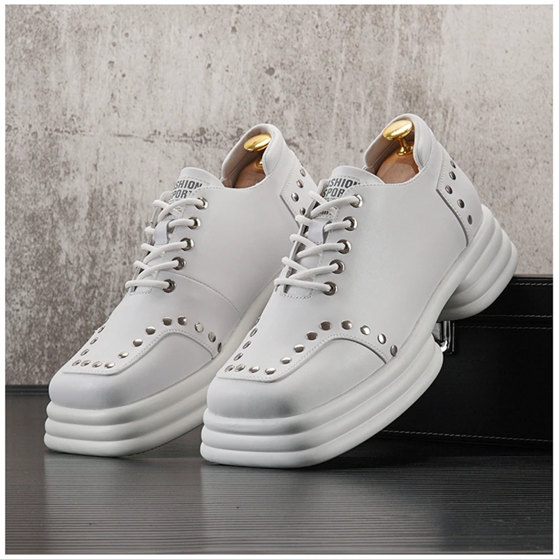 Мужские классические кожаные туфли коричневые повседневные Мокасины деловые 2022