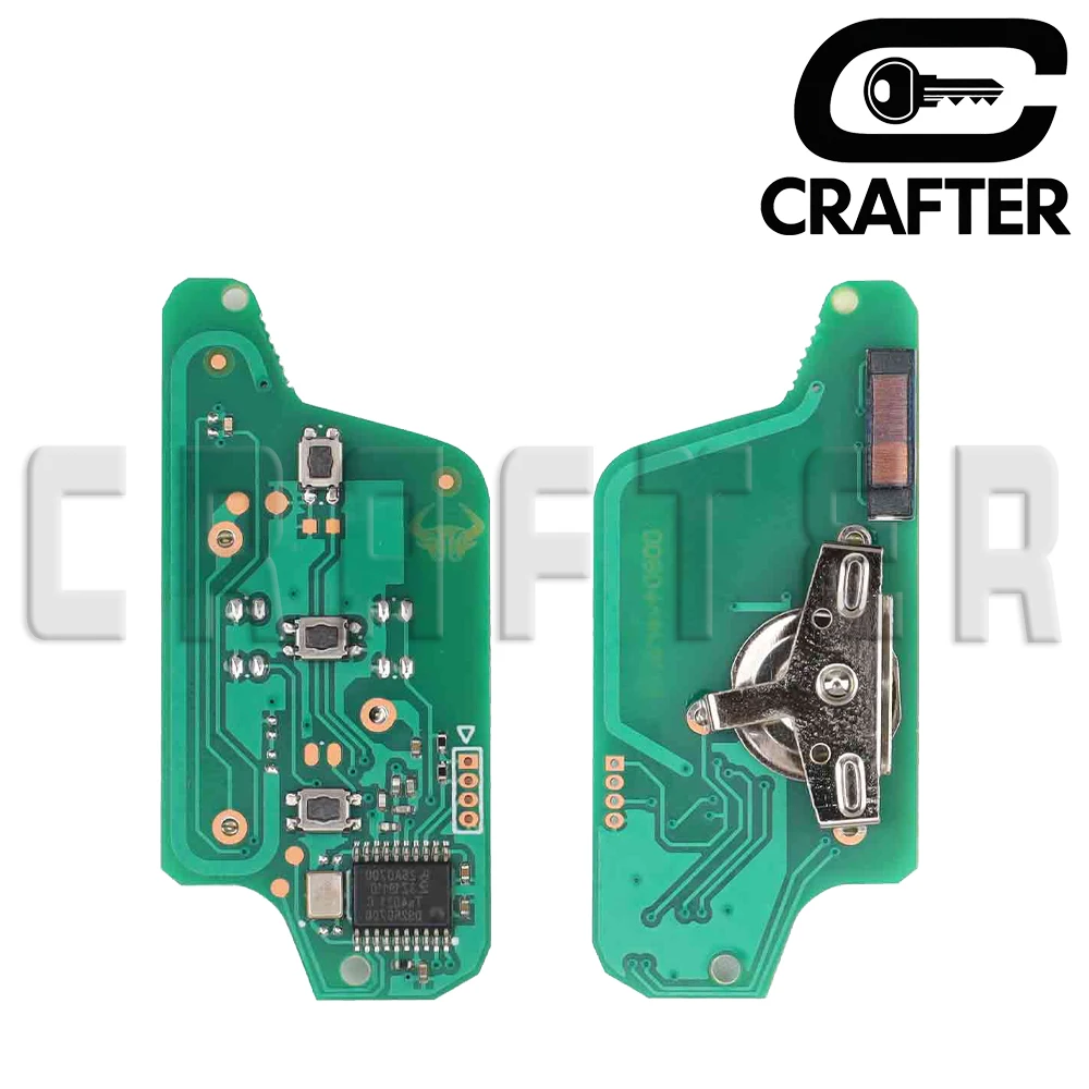 Фото Ключ Crafters CE0523 ID46 PCF7961 433 МГц ASK/FSK Blade HU83/VA2 Складной дистанционный ключ от автомобиля для Citroen C2 C3 C4 Peugoet 207 307 308 №5