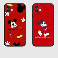 cartoon anime mickey mouse kawaii figures silicone phone cases for iphone 11 12 13 pro max x xs xr 7 8 plus cute soft cover gift