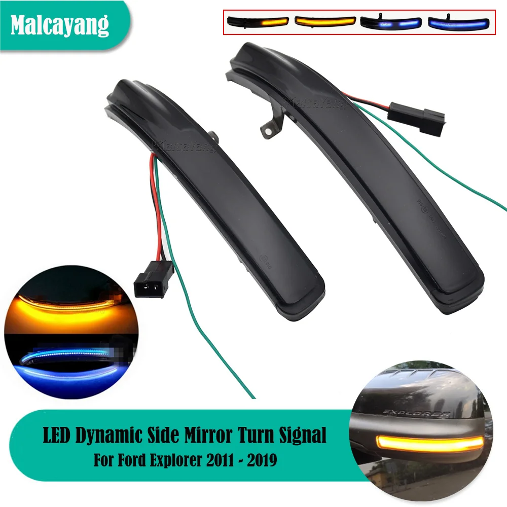 

Hight Quality LED Dynamic Turn Signal Light Side Mirror Indicator Sequential Blinker Lamp For Ford Explorer U502 2011-2019