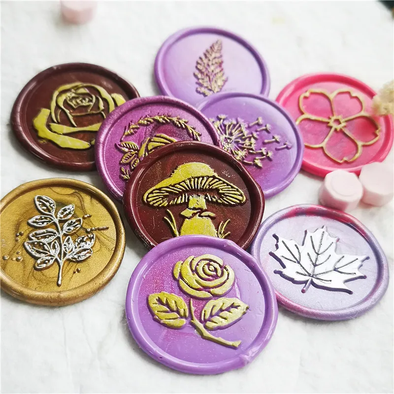 Печать для печати растений, Листьев, воска, леса, одуванчика, венка, гинкго, кактуса, хлопка, розы, вишневого цветка, гриба, кленового листа, печатные штампы