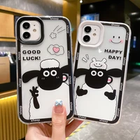 creative cute cartoon pattern phone case for iphone 11 12 13 pro max x xr xs 7 8 plus shockproof soft silicone tpu cover coque