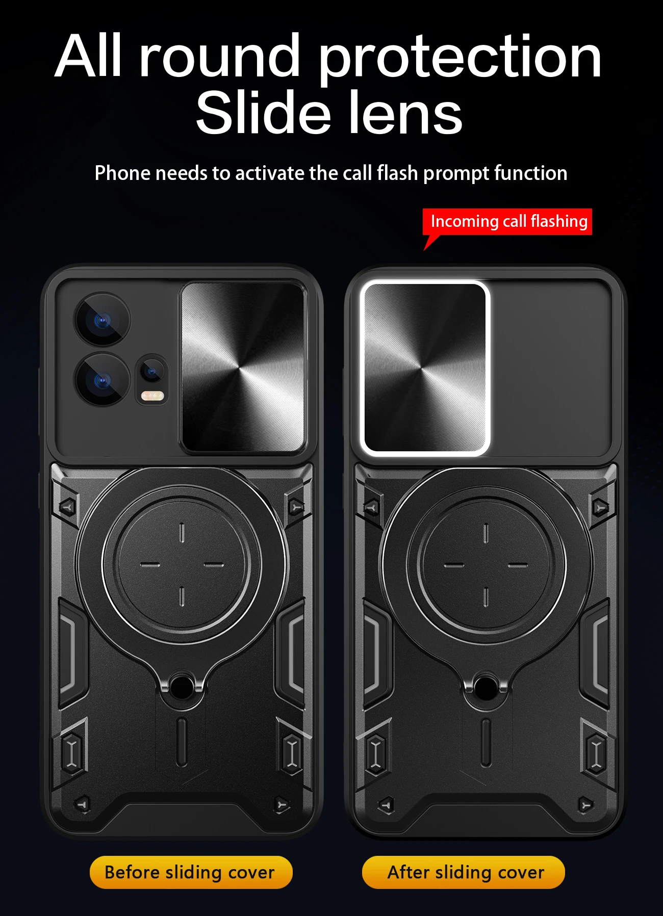 Slide Camera Case for Motorola Moto S30 Pro Luxury Car Mount Magnetic Holder Armor Shockproof Phone Cover MotorolaMotoS30 Pro