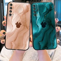 disney mickey mouse marble phone case for huawei honor 10 v10 10i 10 lite 20 v20 20i 20 lite 30s 30 lite pro silicone cover