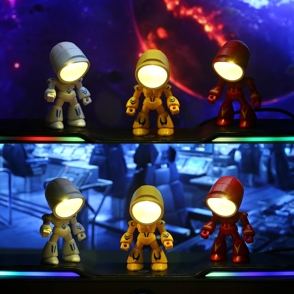 

LED Mini Night Light Cute Cartoon Foldable Night Lamp Desktop Ornament Book Light Kids Room Bedside Bedroom Decor Desk Lamps