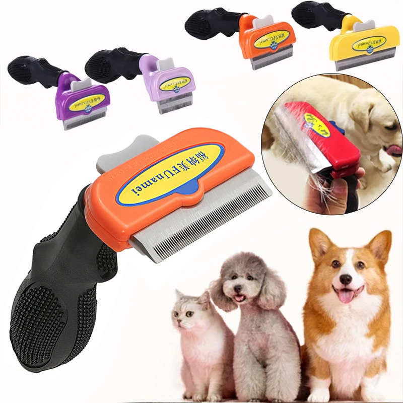 

Pet Cat Hair Removal Comb Dog Beauty Brush Puppy Kitten Cat Hair Shedding tools Cat Trimmer Comb Pets Grooming Tools Dog Comb
