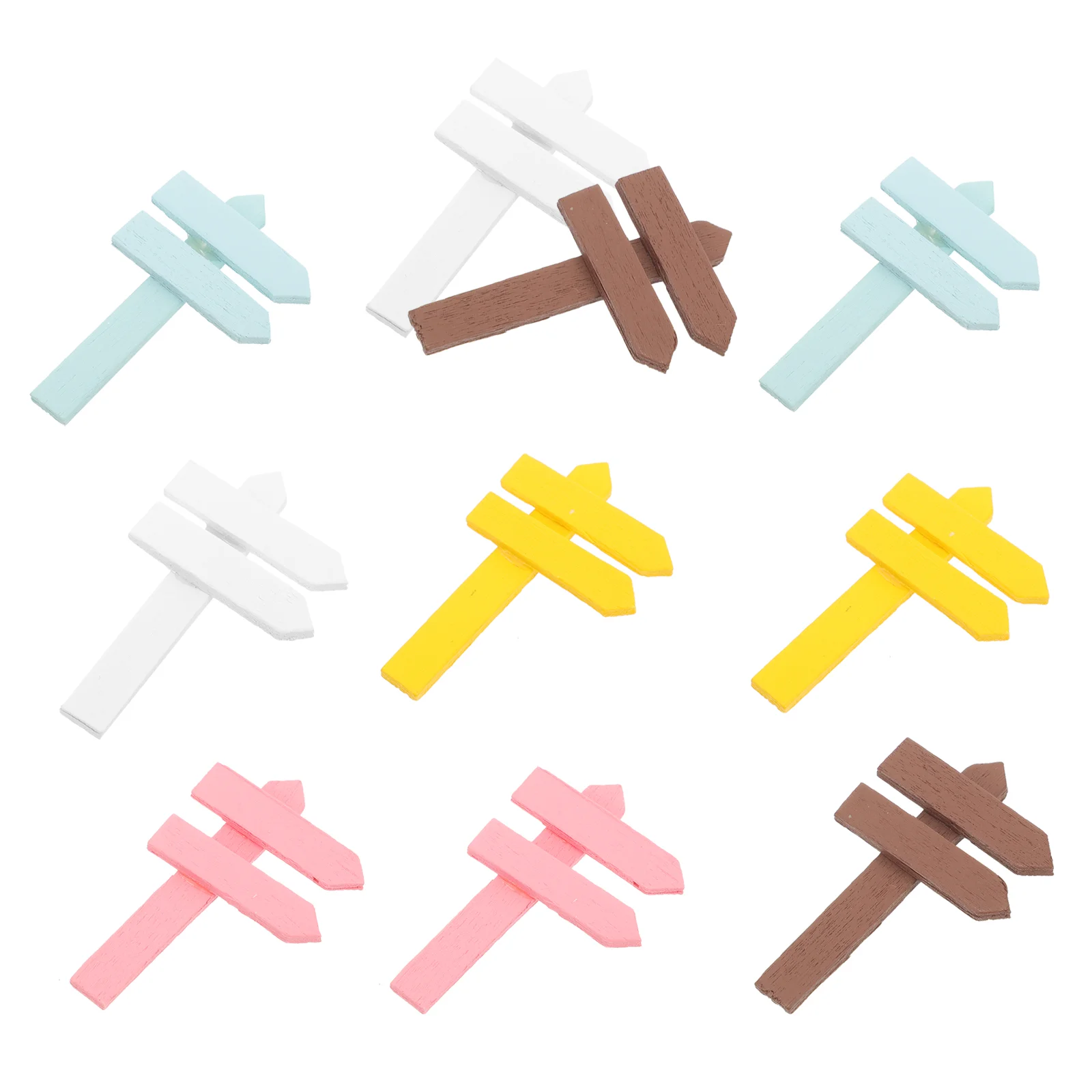 10 шт. таблички с растениями для сада миниатюрные декоры украшения забора