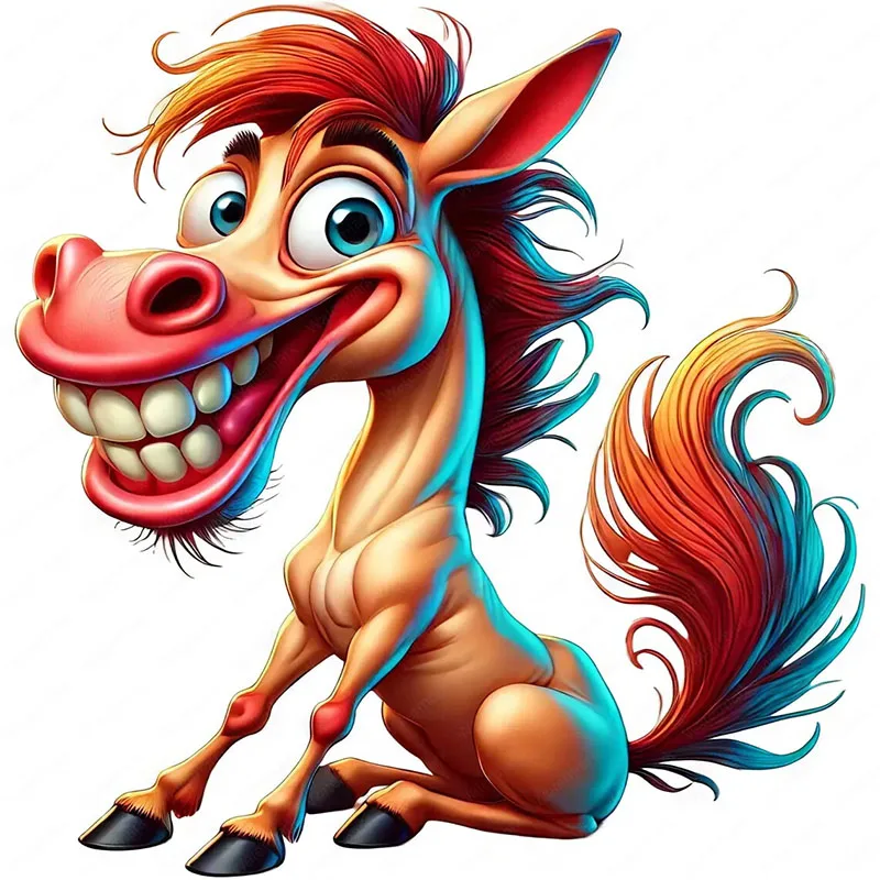 

Whimsical Horse PVC Wall Stickers