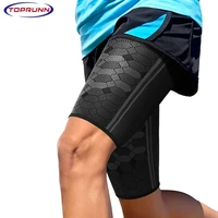 toprunn 1pc thigh compression sleeves%e2%80%93quad and hamstring support%e2%80%93upper leg sleeves for men and women%e2%80%93breathableelasticantislip
