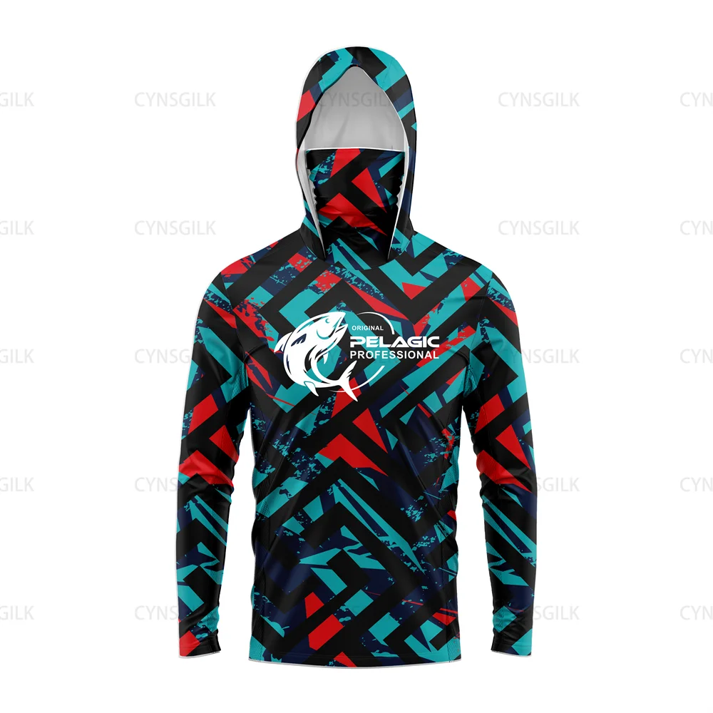 Оригинальная профессиональная pelagic женская и мужская рубашка с капюшоном для