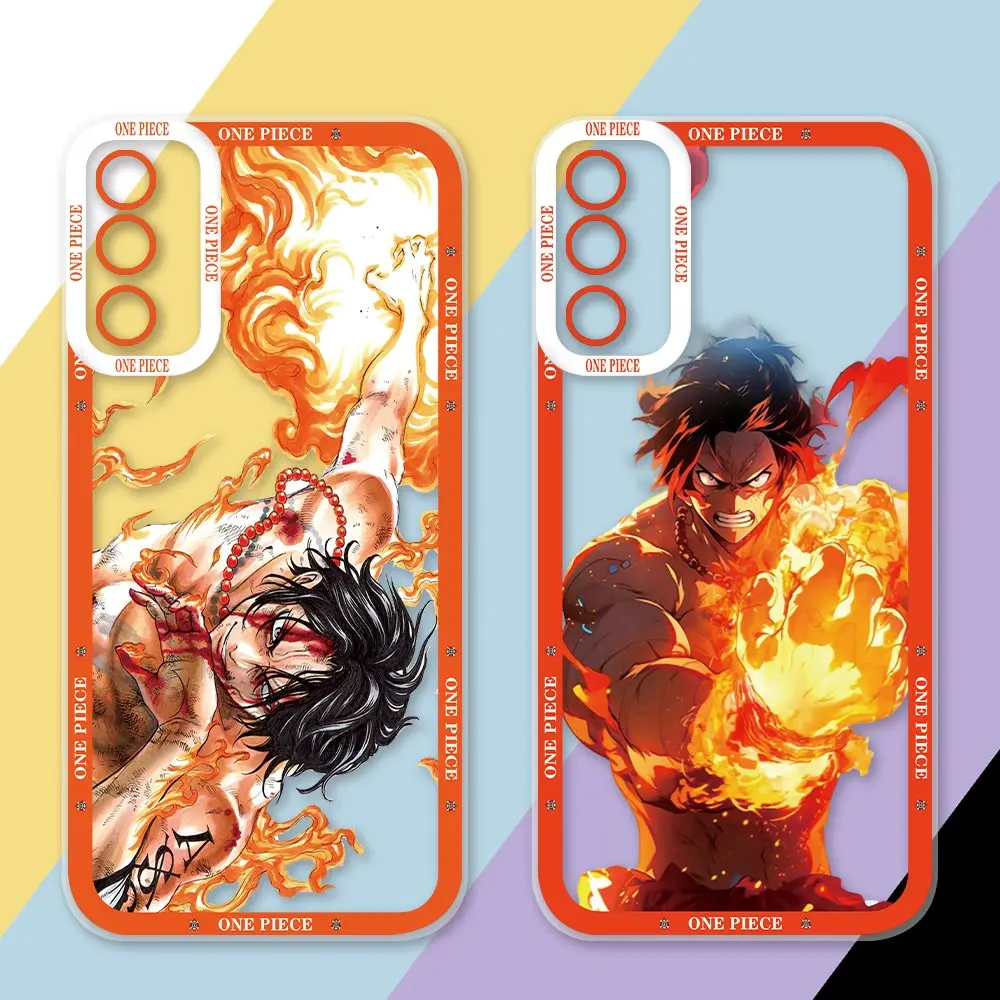 Чехол с аниме O-One Piece Ace чехол для телефона для OPPO A98 A94 A92 A78 A76 A74 A73 A55 A54 A53 A31 A37 A17 A16 A16K A15 A9 A7 A5 2020