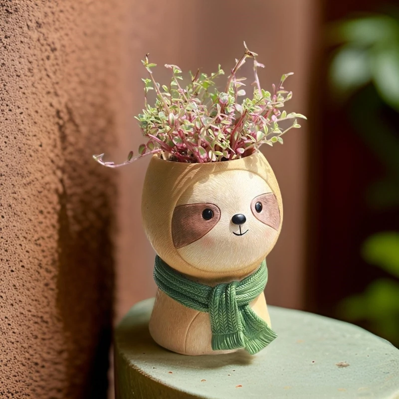 Ленивцы Гипсовые цветочные горшки Формы для силиконовой смолы литья из