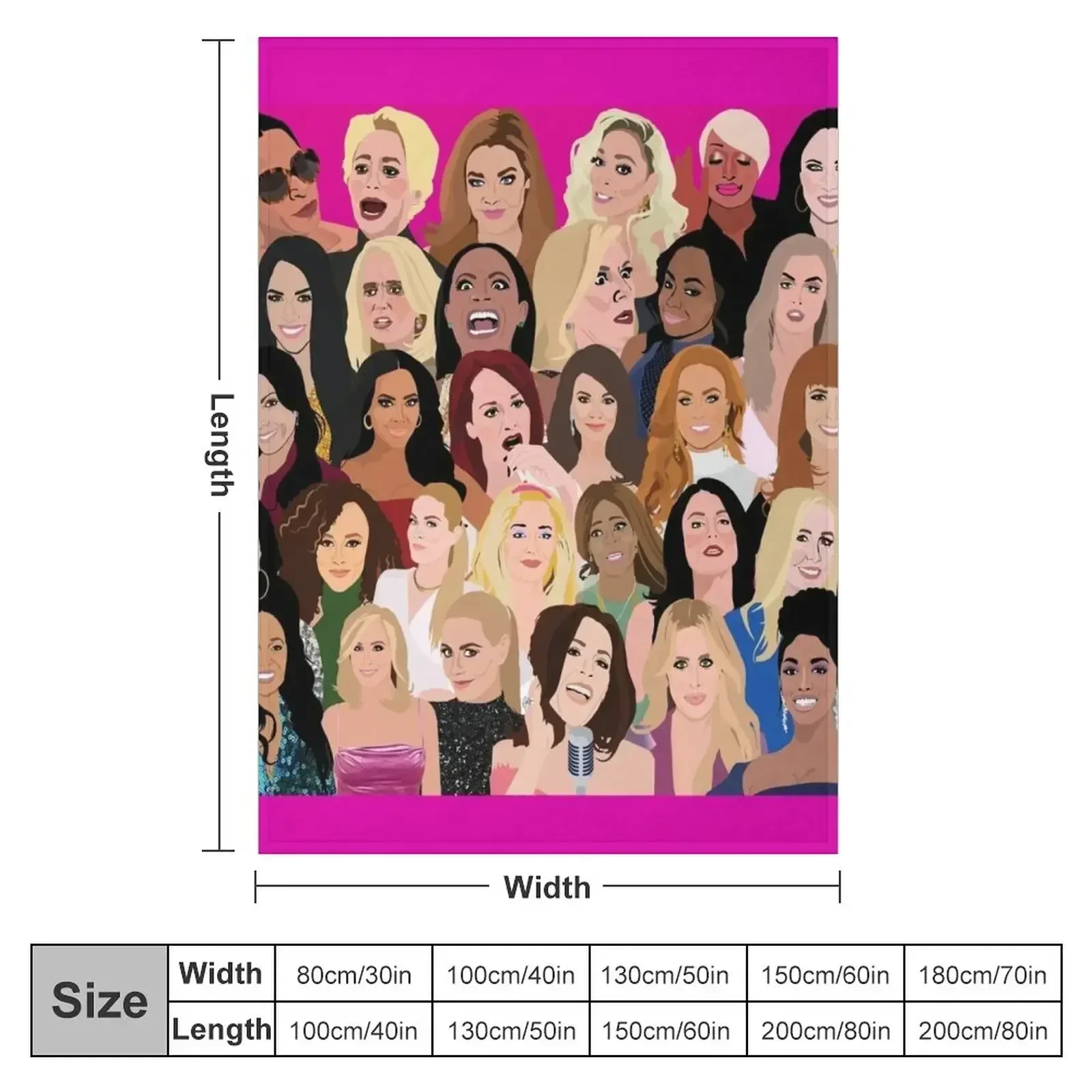 Настоящее домохозяйки Montage (RHONY RHOBH RHOA RHONJ RHOP RHOC RHOSLC RHOD VPR) Пледы для сна Свободные