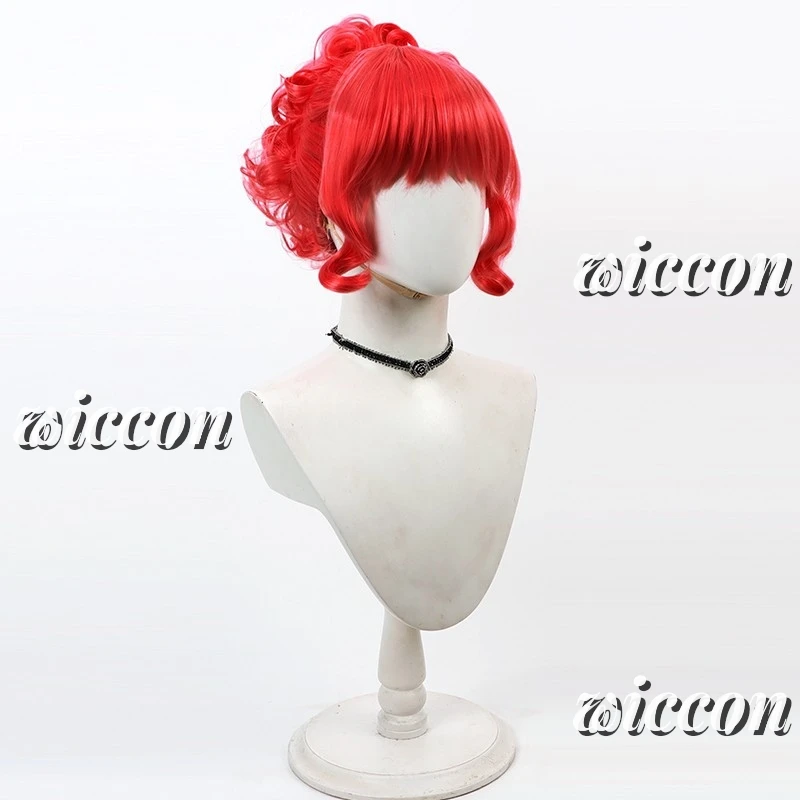 Фильм Мисс Аргентина Мертвый приемник Косплей Парик Красные устойчивые