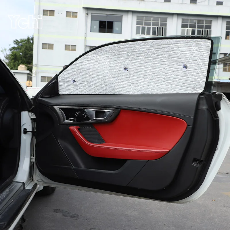 

For Jaguar F-TYPE 2013-2022 Aluminum Foil Silver Car Front Windshield Full Window Glass Sun Protection Parasol Car Accessories