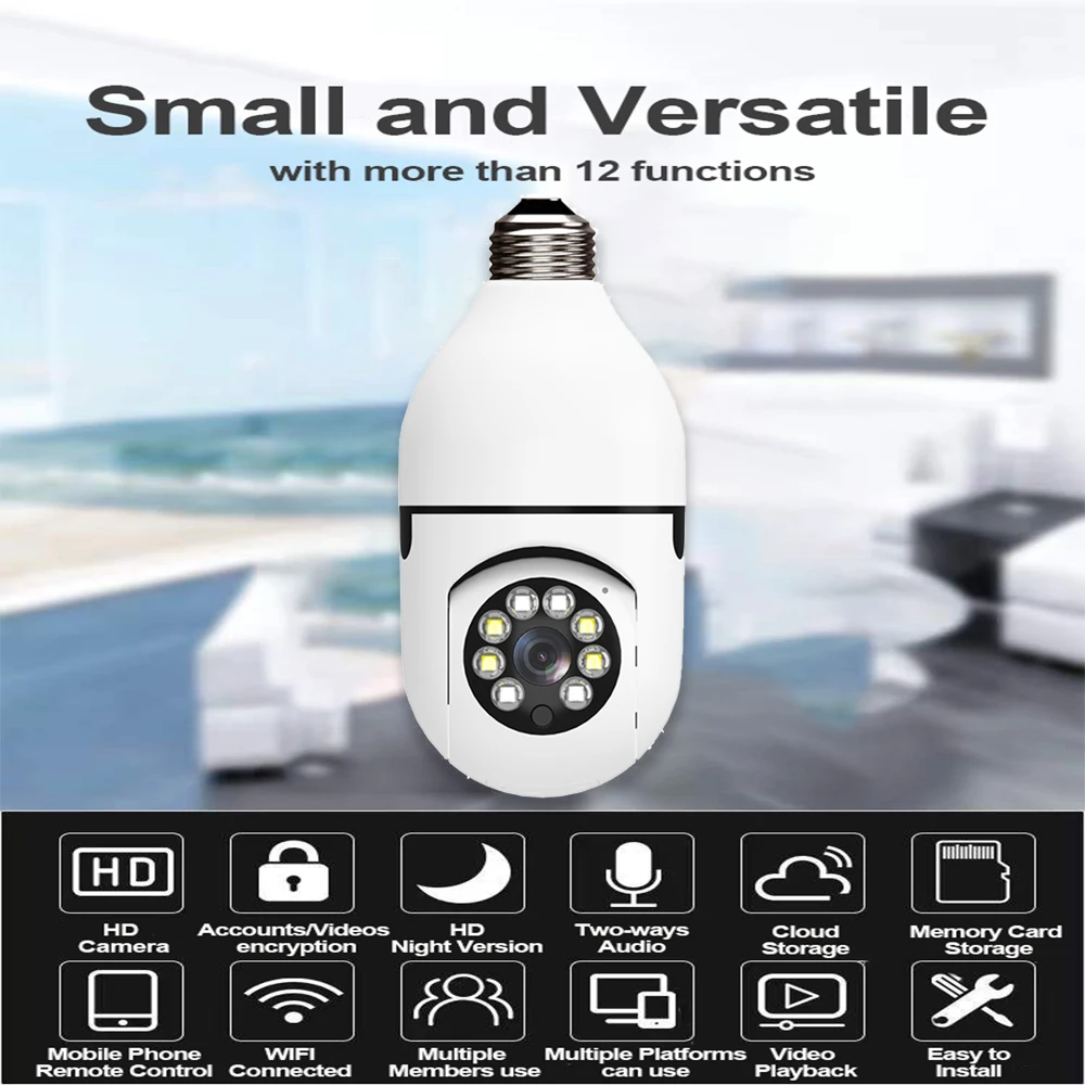 

Ip-камера yoosee с функцией ночного видения, e27, Wifi