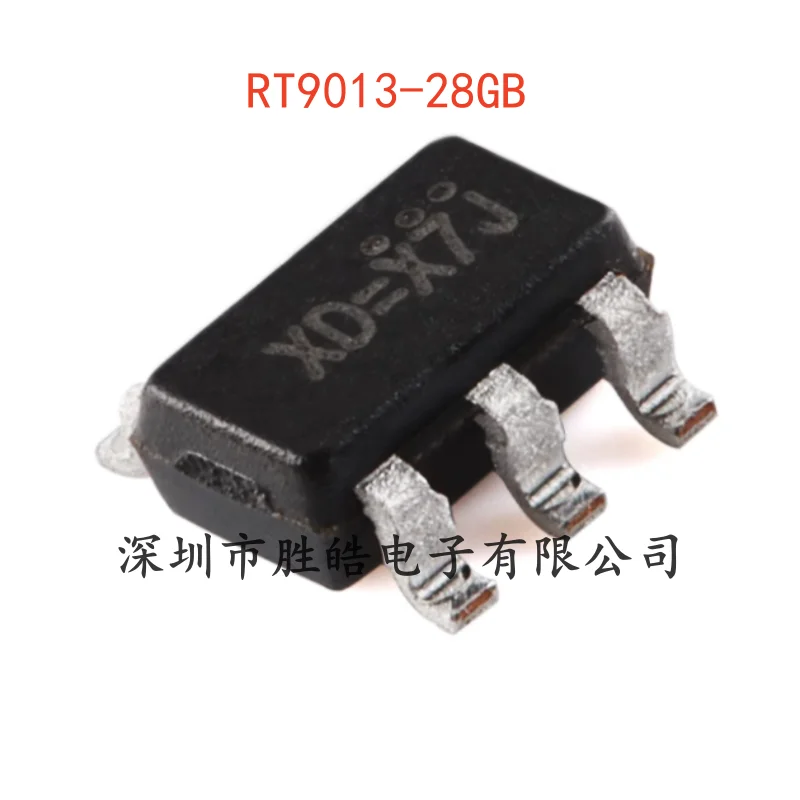 

(10PCS) NEW RT9013-28GB 500mA Low Voltage Differential Low Noise Fast Linear Regulator Chip SOT-23-5 Integrated Circuit