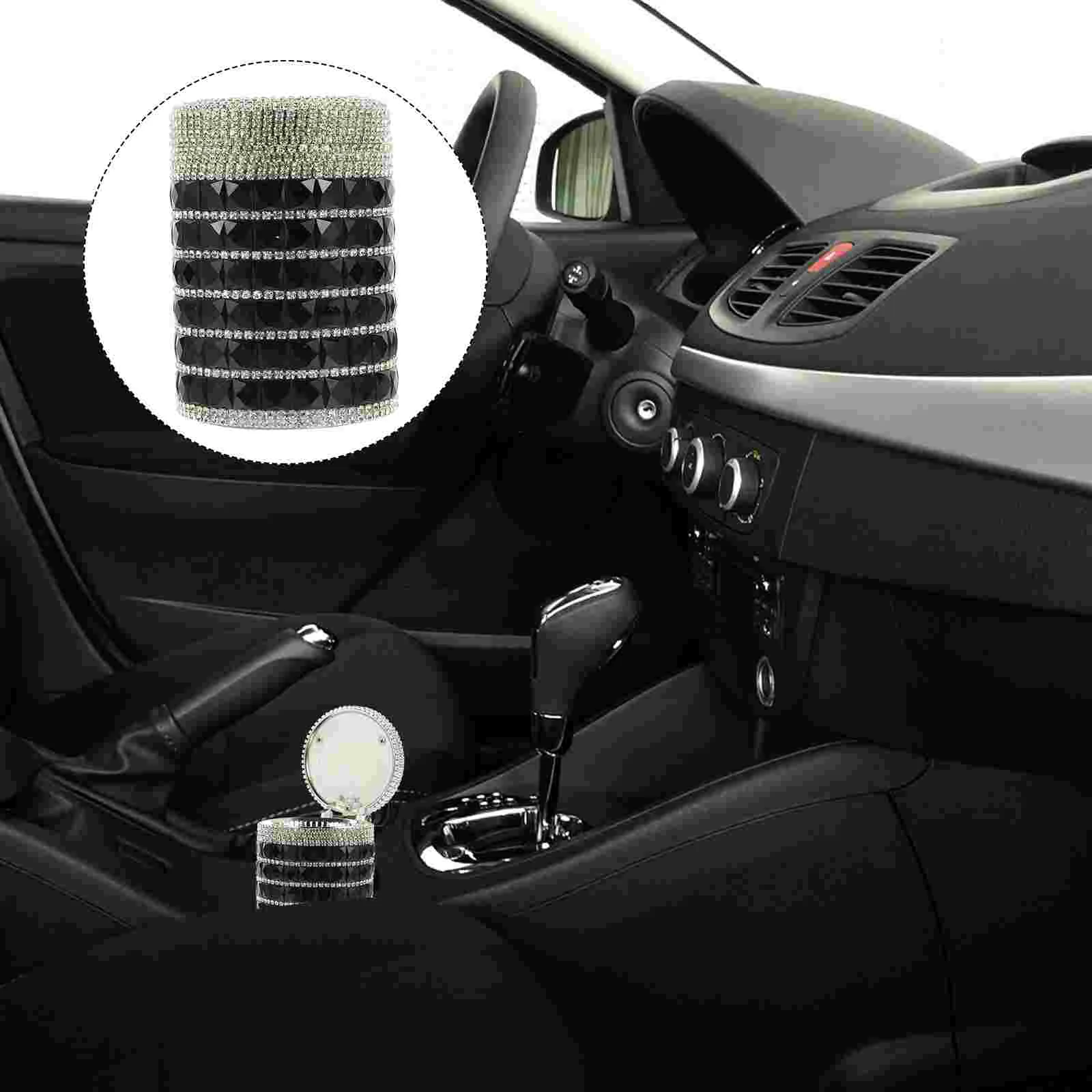 

Car Ashtray Car Stands Bling Ashtray Car Lights Automotive Interior Accessories Rhinestones Auto Ashtray Cup