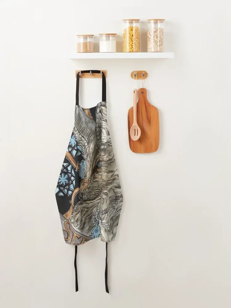 Фартук в стиле стимпанк Фенек Фокс (Звезда Таро) Версия 2 мужской кухонный халат