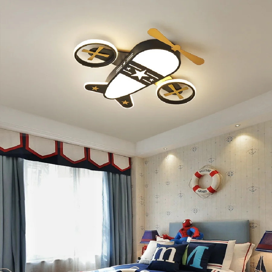 

Baby Room Chandelier Childrens Bedroom Led Light Black Airplane Chandelier Lighting For Kids Room Lamp Baby Room Boy Girl Lamp