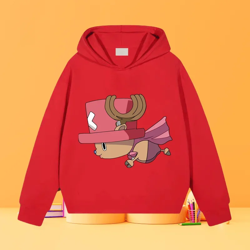 Luffy Qiaoba мультфильм аниме Детская Повседневная модная толстовка с капюшоном Топ