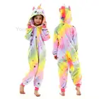 Детская мода новинка кигуруми животные Oneise детская цветная Пижама Единорог кигуруми пижамы для малышей Милая пижама ночное белье