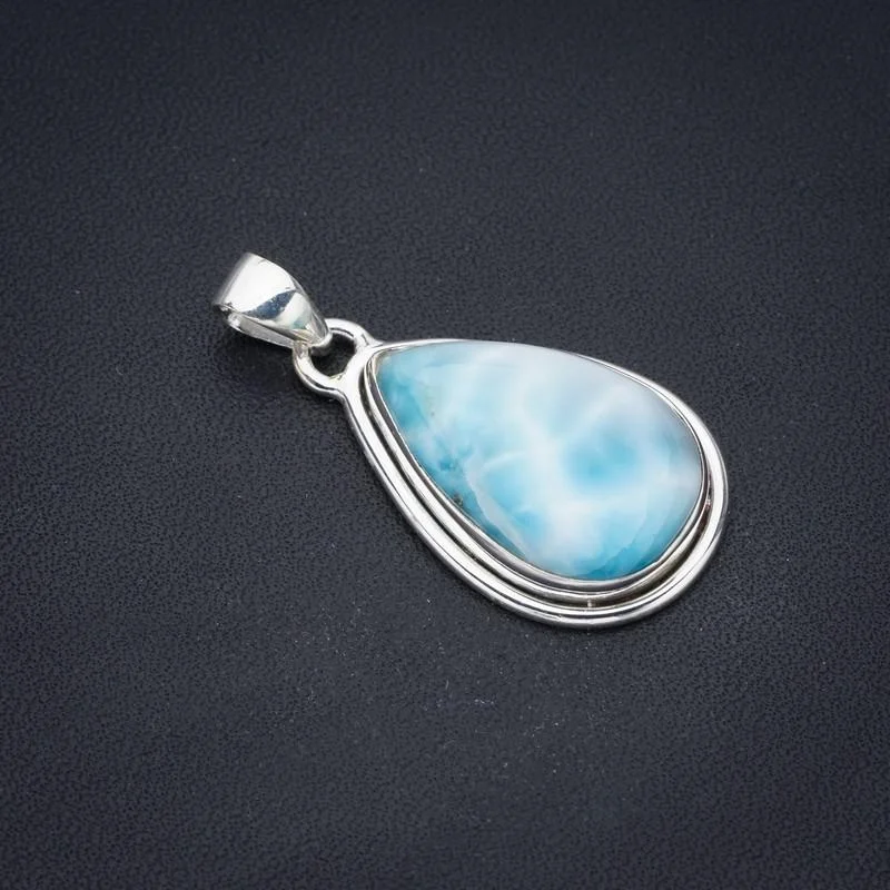 

StarGems Larimar Handmade 925 Sterling Silver Pendant 1.5" F3527