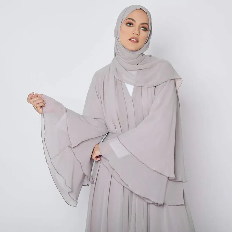 Fashion Muslim Abaya Kimono Dubai Kaftan Muslim Abayas Jilbab Cardigan Muslim Dresses Women Islam Clothes Robe Femme Musulmane