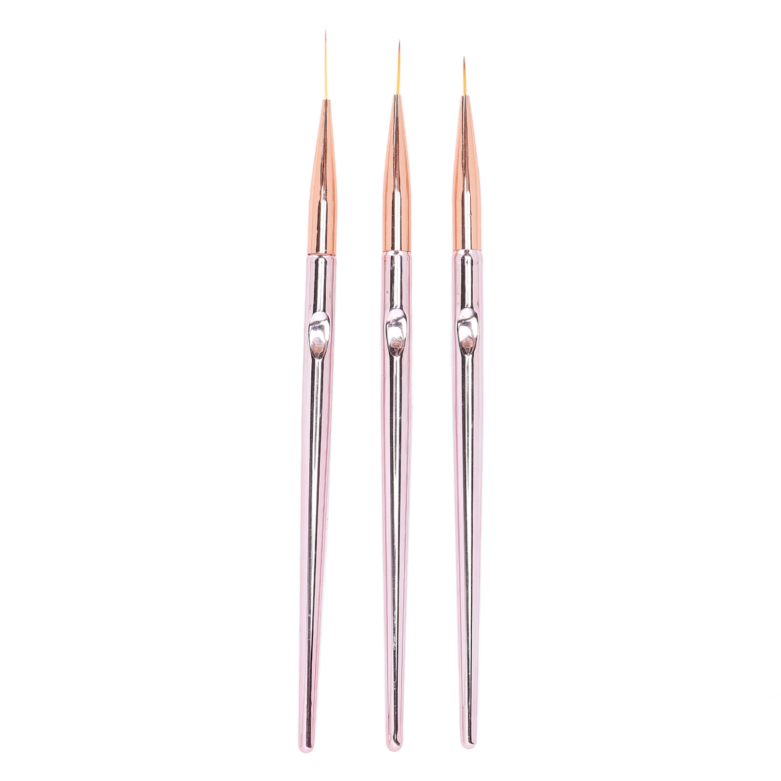 

3pcs Nail Art Liner Brushes Professional 3 Sizes DIY Nail Painting Pen for Home Nail Salon