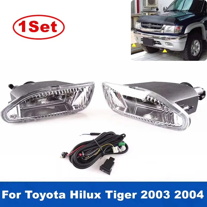 1 комплект противотуманные фары переднего бампера автомобиля в сборе для Toyota Hilux