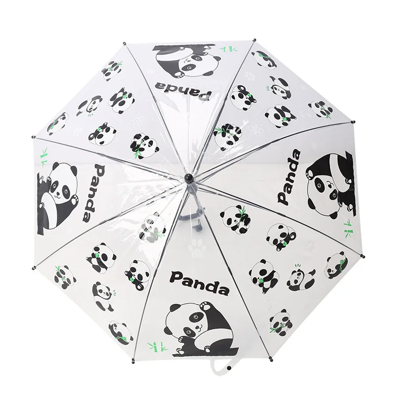 2024 Новый мультяшный Печатный Детский прозрачный зонт для детского сада