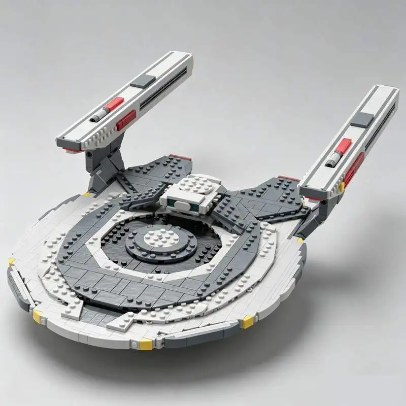 Конструктор MOC «Космический корабль» (1571 деталь), научно-фантастическая модель инженерного судна, галактический корабль, развивающая игрушка-конструктор для самостоятельной сборки, подарок на день рождения (art.: 3920dbfe6fff2) - 3920dbfe6fff2