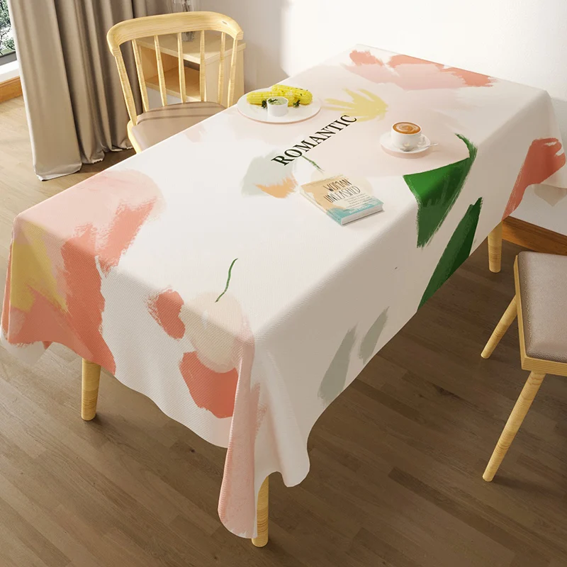 

Waterproof Tablecloth Rectangular Japanese Small Fresh Table Cover High Quality Coffee Table Dining Table Nappe De Table Nappe