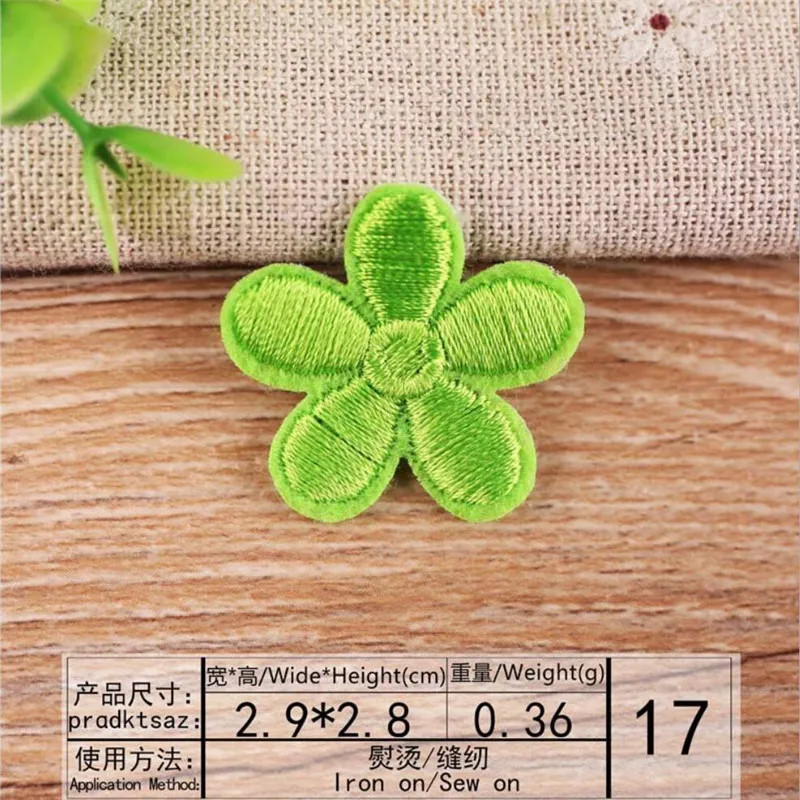 10PCS Cute Small Flower Patches Clothing Embroidery Iron On Applique Floral for Kids Bags Dress Clothes Cheap Patchs DIY - купить по