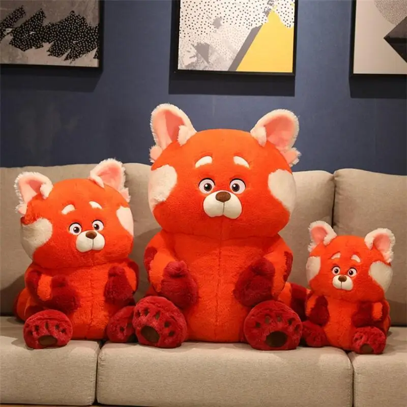 

Поворачивающиеся красные плюшевые игрушки Disney Pixar мультфильм кавайный медведь плюши Аниме периферийные милые животные красная панда кукла...