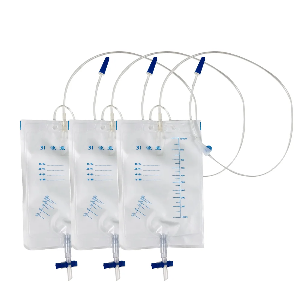 

3 Pcs Anti-reflux Drainage Bag Urine Bags Long Catheter Pouch Disposable Pvc Leg Patient Postoperation Elderly Travel Stuff