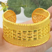 aniid indian cuff bangle gold plated for women african ethiopian middle east luxury brand bangles bracelets wedding jewelry gift