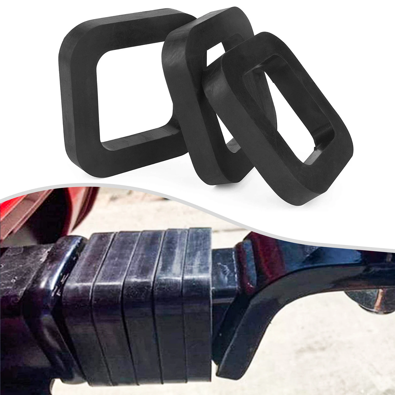

3PCS 2inch Universal Hitch Receiver Silencer Pad Carrier Cushion Protector Tow Hitches For Adjustable Ball Mounts Reduce Rattle