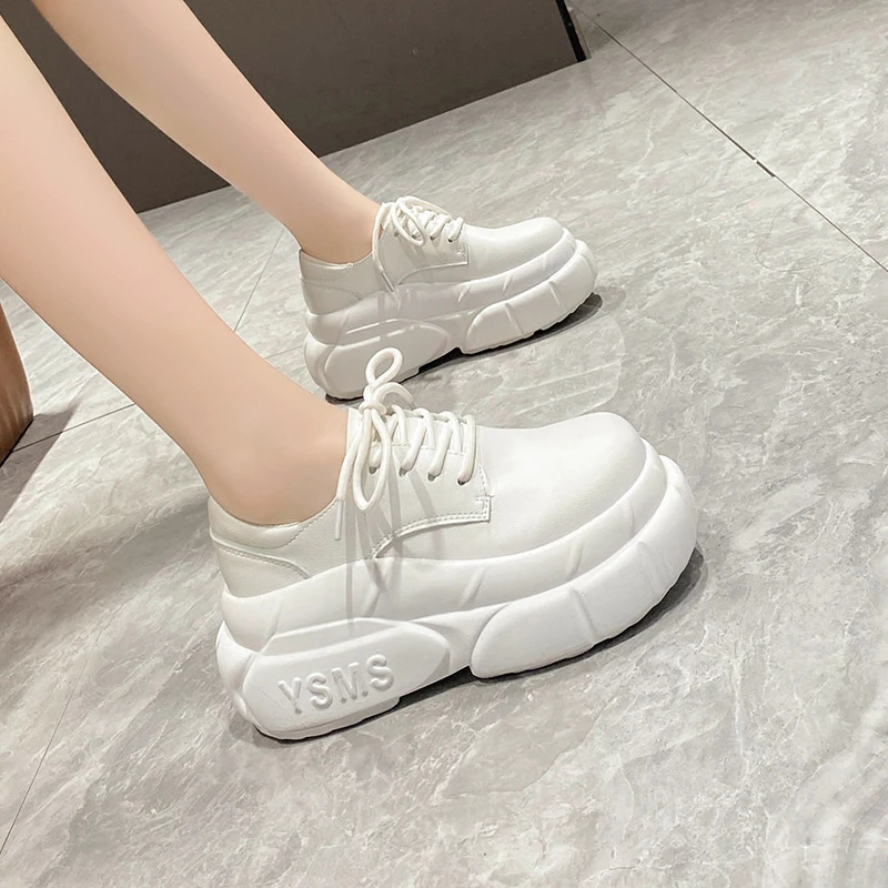 

8CM Fashion Women's Casual Sneakers Star Skateboard Trainers Running Sport Shoes Tennis Shoes Skate Flats Outdoor Strdent Shoe