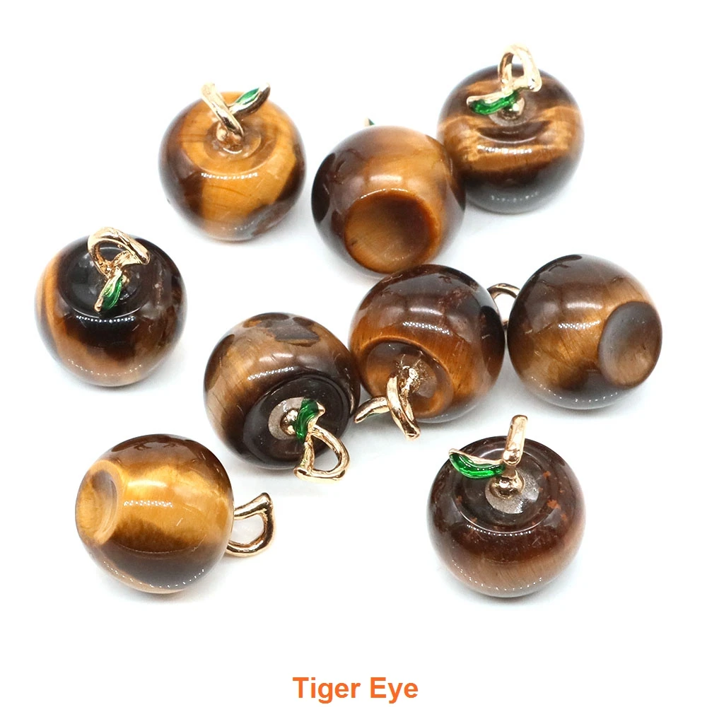 

Кулон из натурального камня в форме яблока