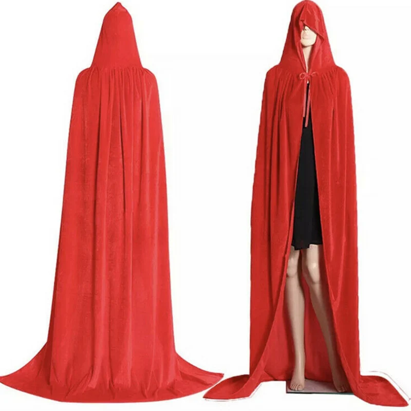 Костюм на Хэллоуин свадебная бархатная накидка женский и мужской бархатный с