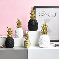 pineapple nordic golden home furnishings living room tv cabinet decorations pineapple piggy bank resin crafts modern decor