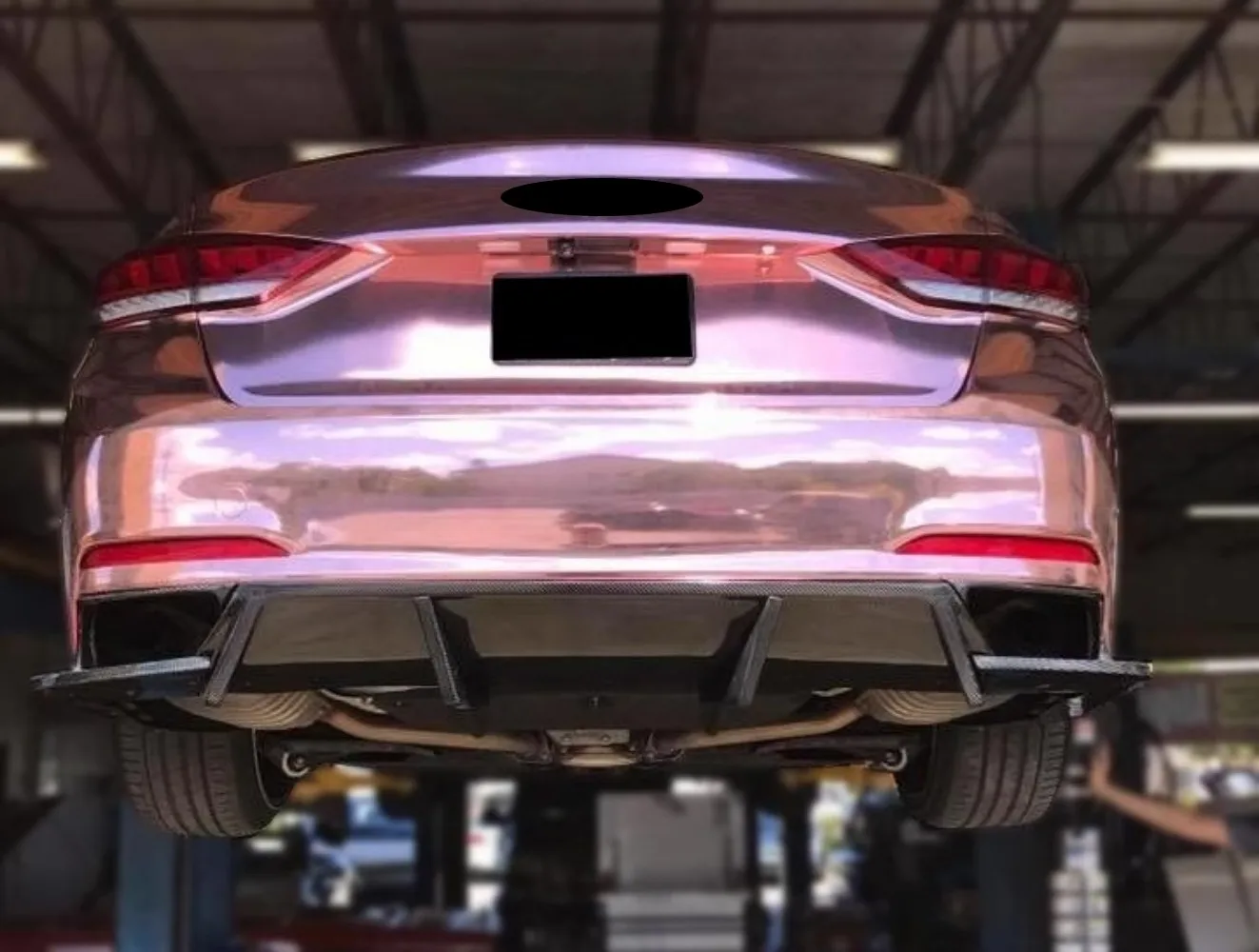 Лопата задняя из углеродного волокна и смолы в сборе для Hyundai Sonata 9th