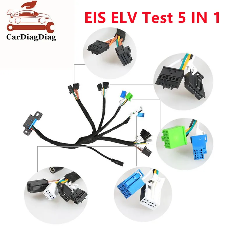 

5IN1 EIS ELV Test Cables W164 W166 W204 W212 W221 Work With VVDI MB BGA TOOL & CGDI Prog MB 5 in 1 Cable For Me-rcedes For B-enz