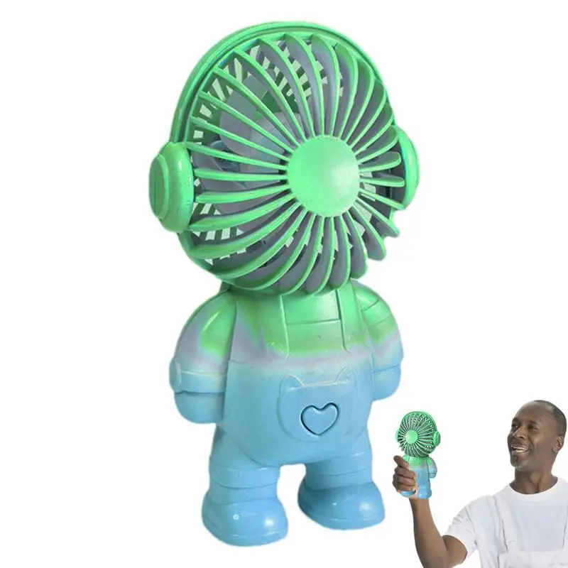 

Handheld Fan For Kids Astronaut Mini Personal Fan Handheld Rechargeable Portable Desk Fan Powerful USB Fan For Travel