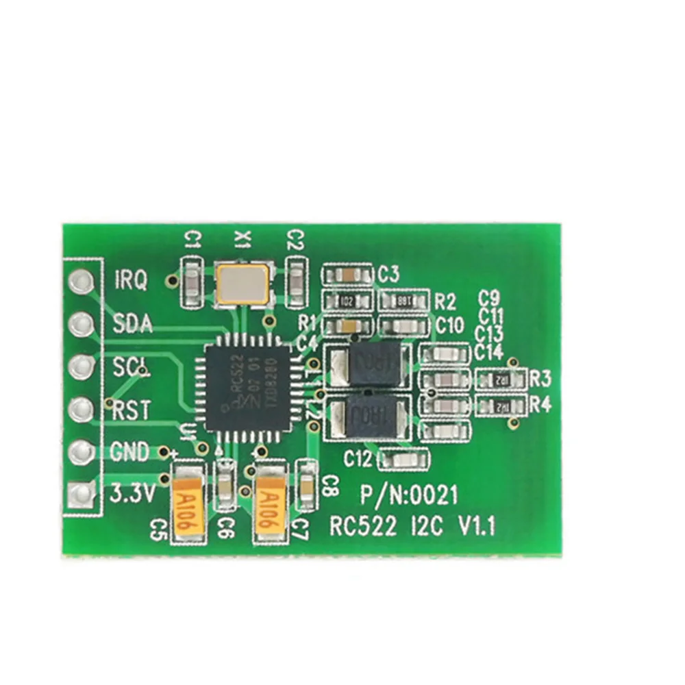 

Taidacent Mini RC522 Card Reader I2C 13.56 mhz 13.56mhz RFID Module with Embedded PCB Antenna