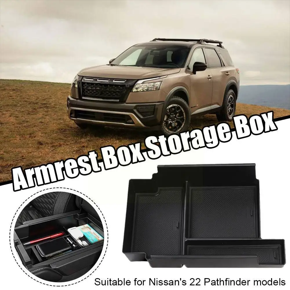 

Center Console Organizer for Nissan Pathfinder 2022 2023 Accessories Automotive Armrest Storage Box Glove Tray Interior Q7L3