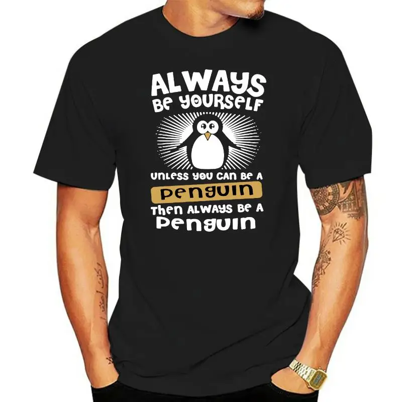 

Camiseta de pingüino para hombre, camiseta estampada, camisetas